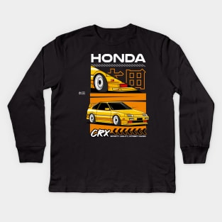 Classic Honda CRX Kids Long Sleeve T-Shirt